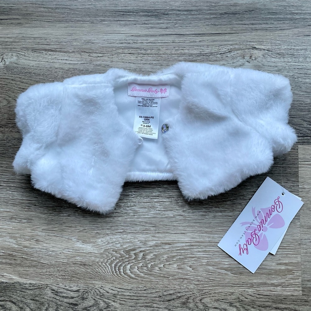 Bonnie Jean Baby Shrug/jacket 3-6 mo
